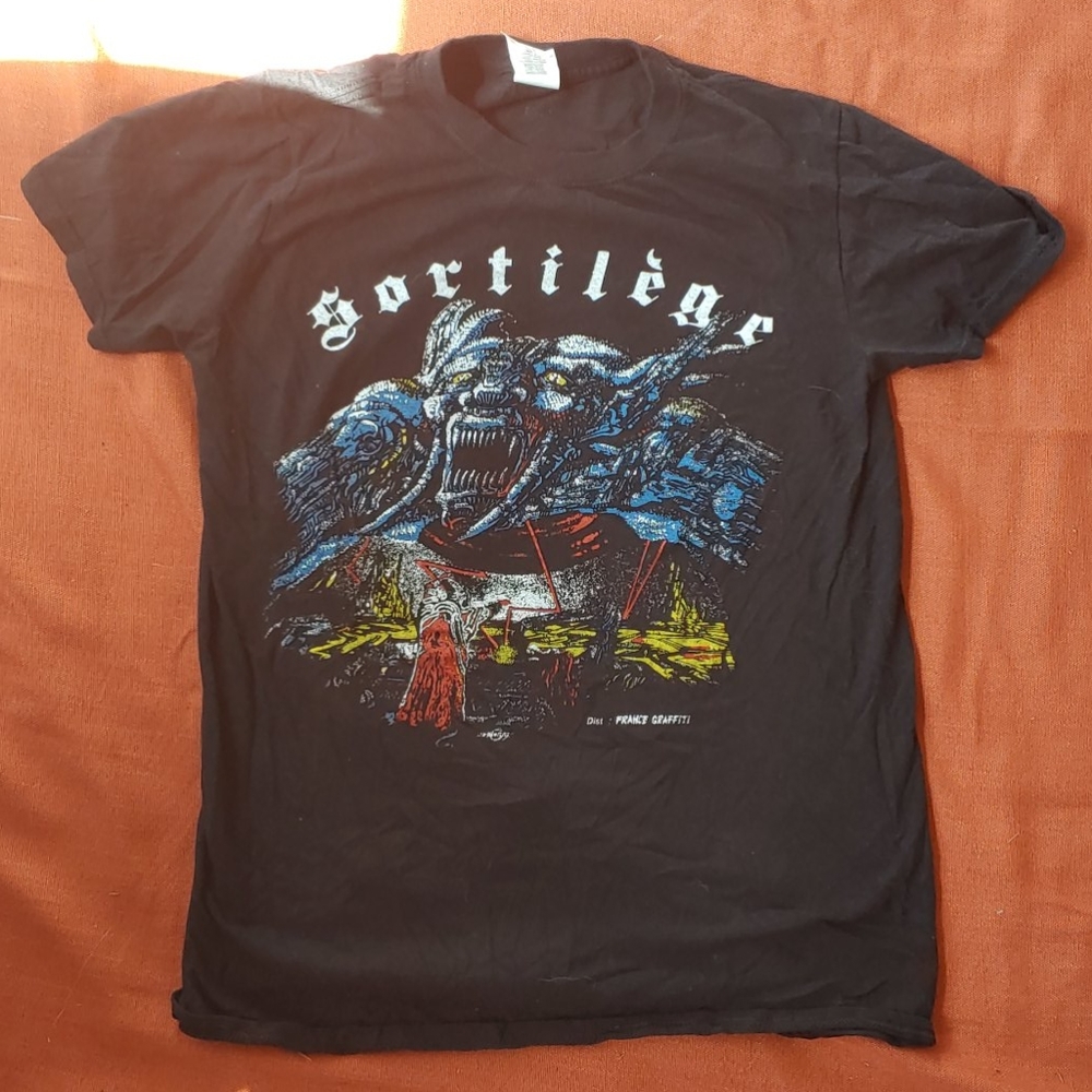Heavy metal sortilege cult band tshirt